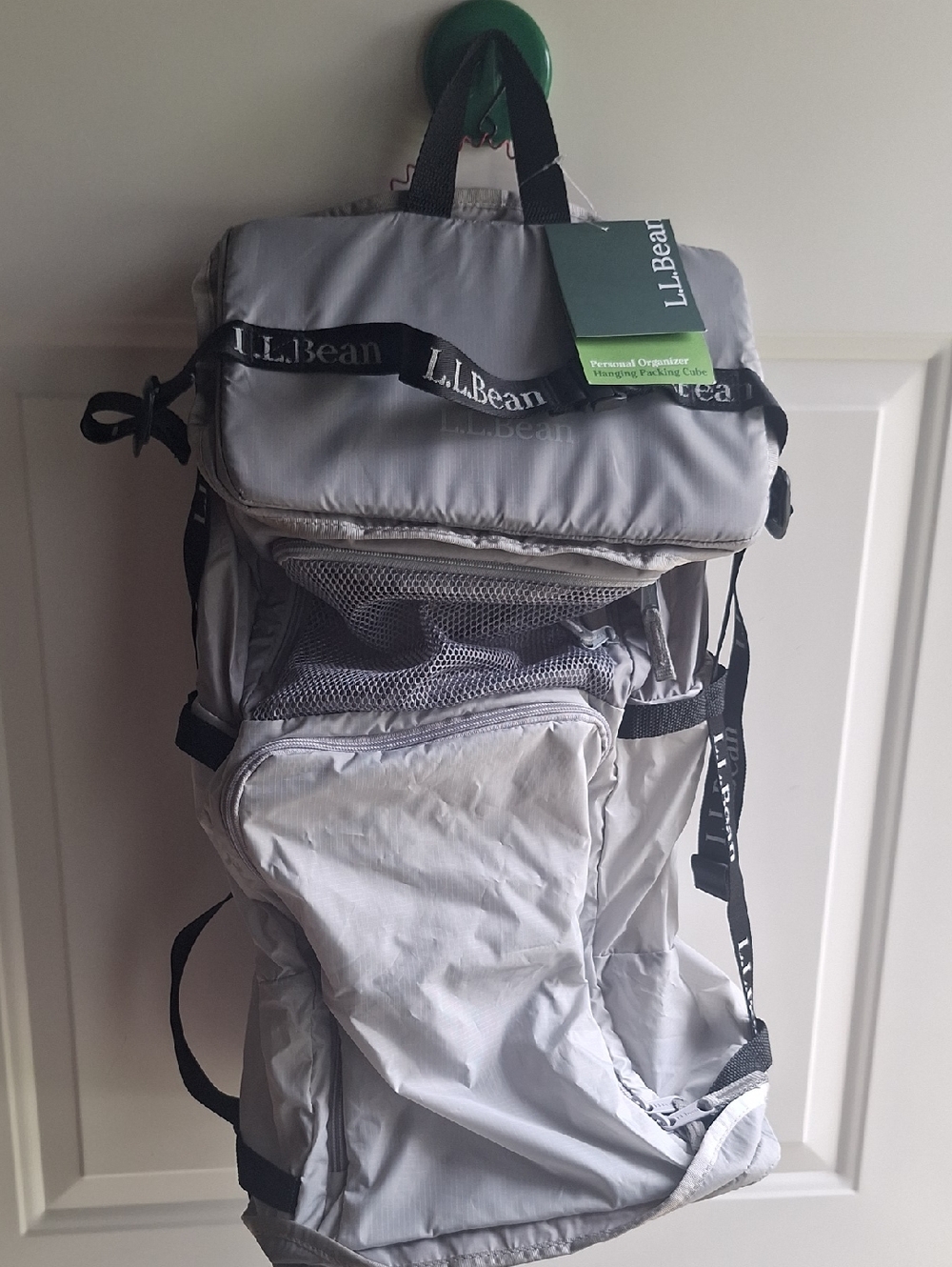 L.L. Bean Light Grey Personal Organizer Hanging Packing Cube